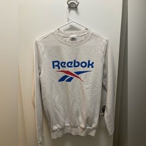 White Reebok Sweatshirt Small